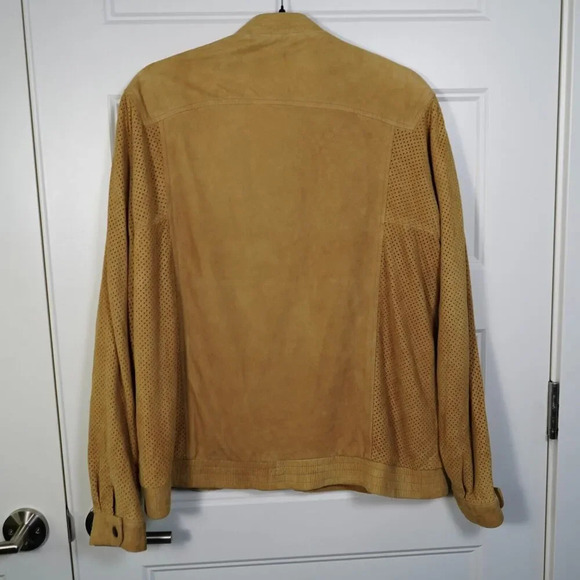 Vintage Boyd's Philadelphia Leather Suede‎ Bomber Jacket Size 40 - Picture 3 of 7